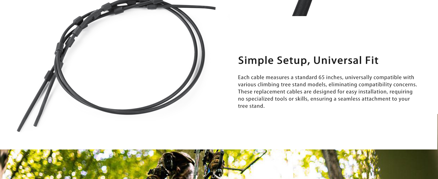 UIIHUNT Replacement Tree Stand Cables, Pair of Replacement
