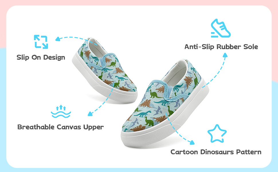 Kids Slip On Canvas Shoes
