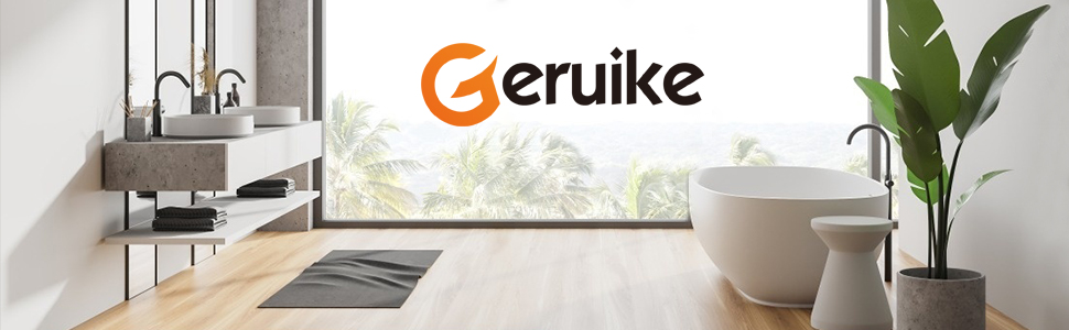 GERUIKE Estanteria Ducha sin Taladros con toallero Estanteria ...