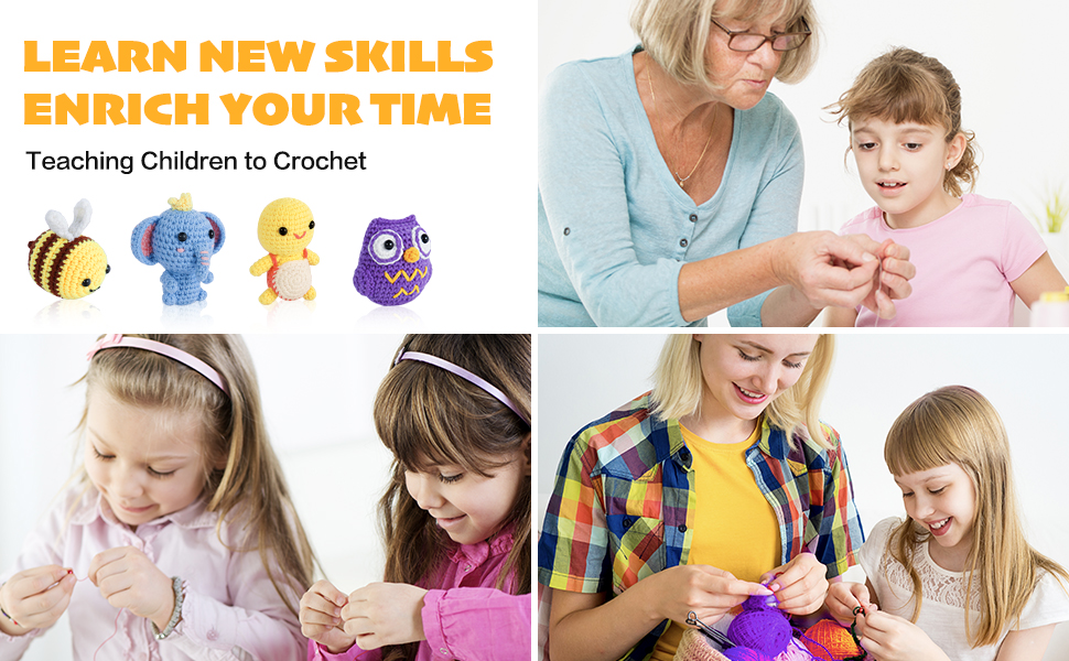 Amazon.com: VATELUN Crochet Kit for Beginners, Amigurumi Crocheting ...