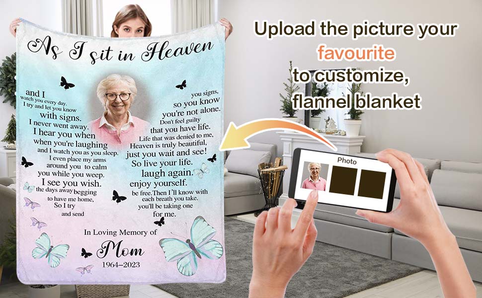 Custom Memorial Blankets with Photos for Loved Ones Lost