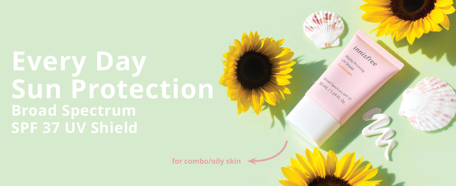 Innisfree Matte Priming UV Shield Sunscreen Broad Spectrum SPF 37