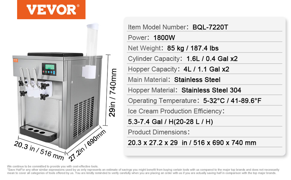 Machine à Crème Glacée Commerciale