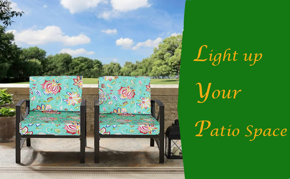 EHouseHome Patio Chair Seat Cushion Covers,Washable UV