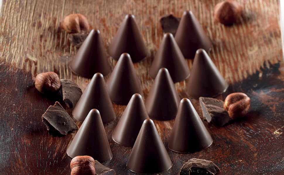 Silikomart SF131/C Silicone Classic Collection Mold Shapes, Mini Cones