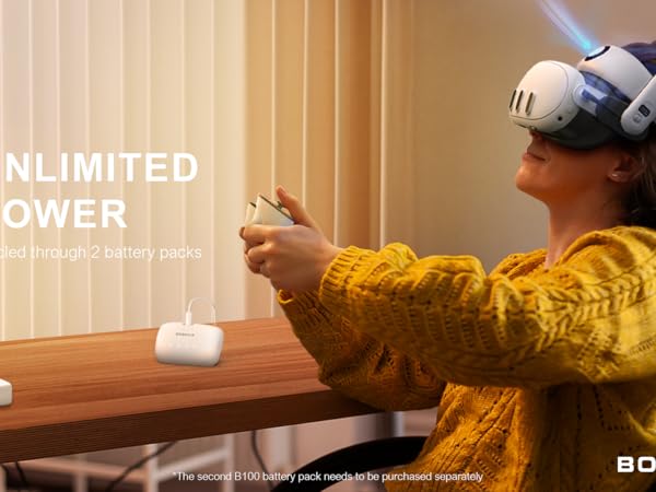 その他 BOBOVR S3 PRO BOBOVR Zestaw akumulatorów S3 Pro, głowica klimatyzacyjna i
