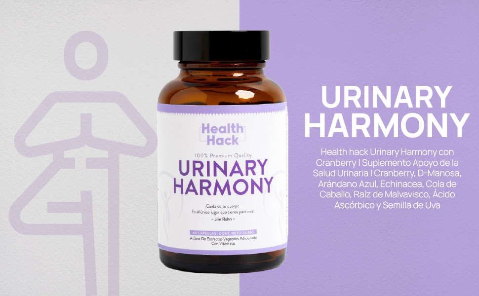 Urinary Harmony con Cranberry | Suplemento Apoyo de la Salud Urinaria