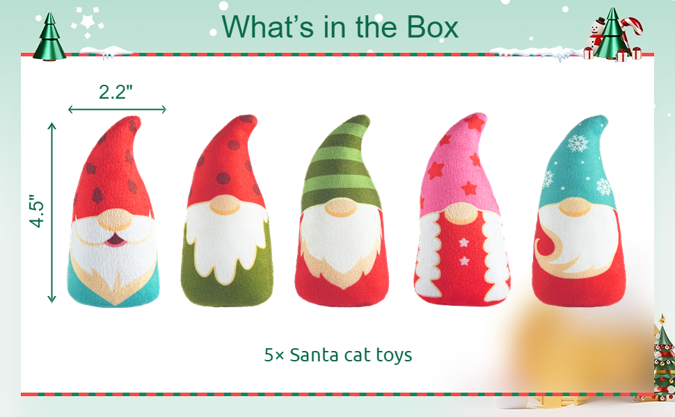Christmas Catnip Toys