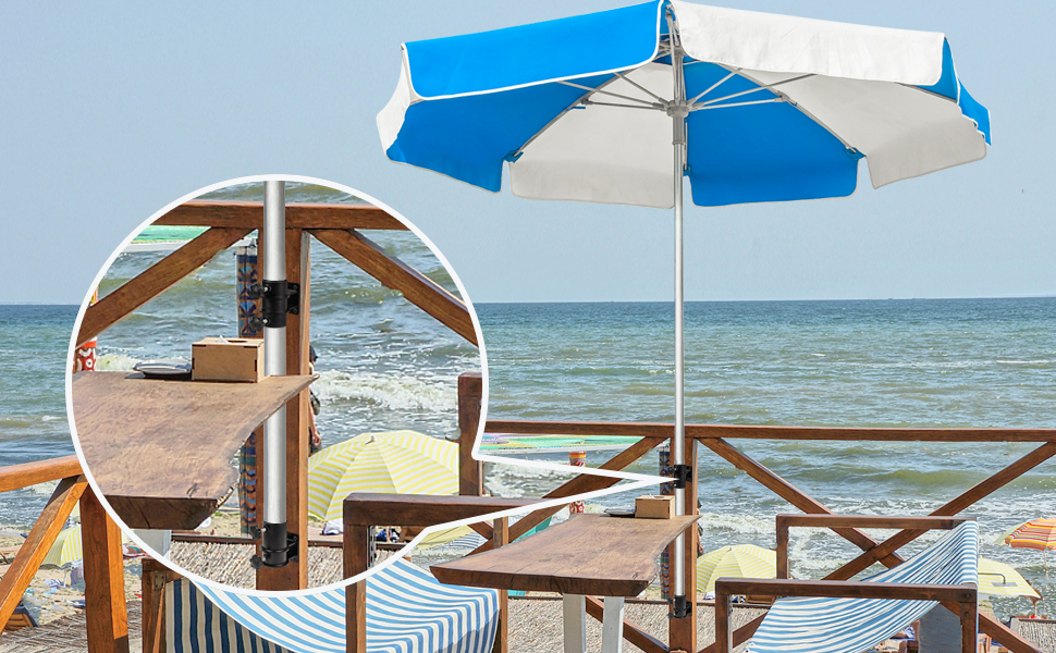 LKHOME Patio Umbrella Holder, Outdoor Deck Umbrella Mount