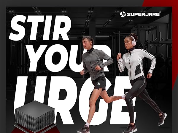 MTM　サイトイン　クリーンレスト Amazon.com: SUPERJARE 0.56'' Thick 12 Pcs 48 Sq Ft Rubber