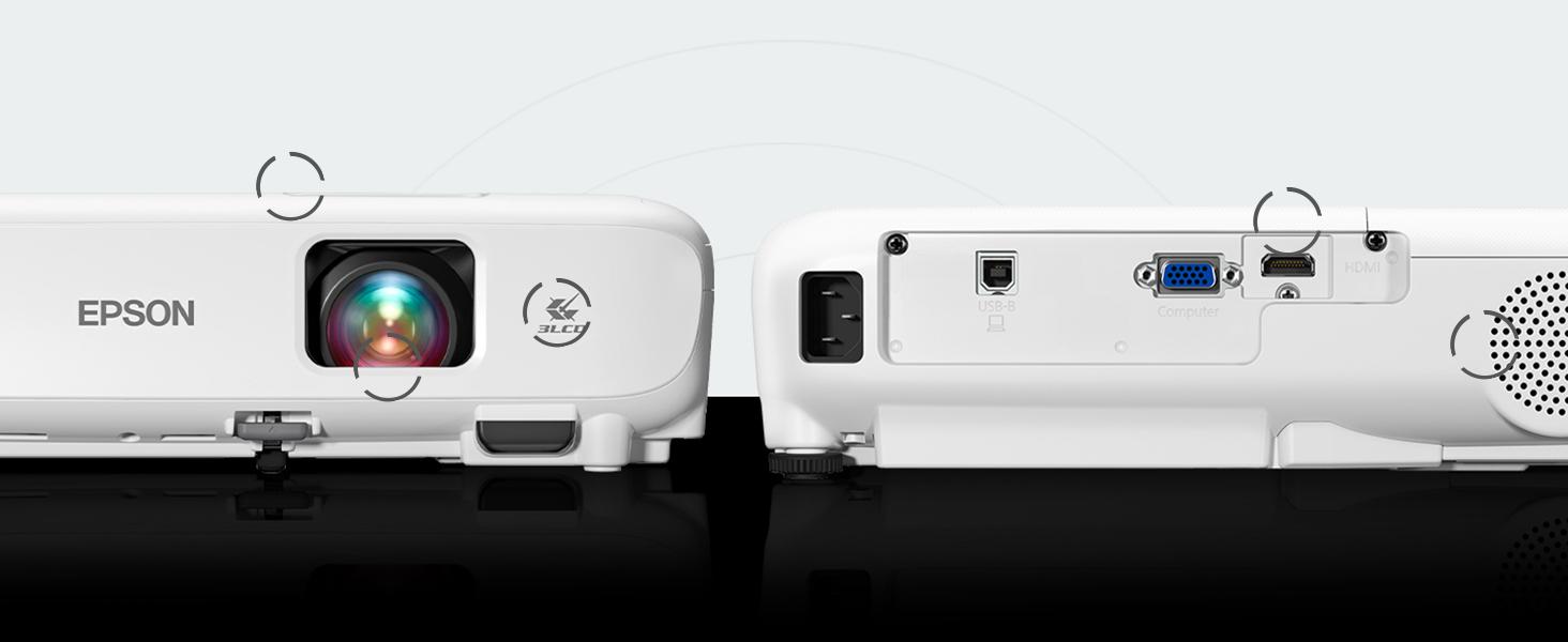 Epson EX3280 3Chip 3LCD XGA Projector, 3,600 Lumens Colour Brightness