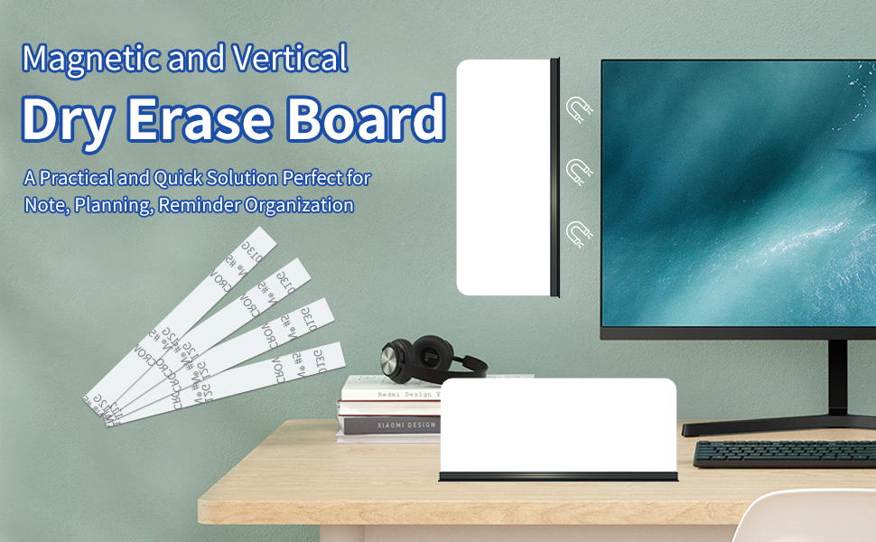 FeboStar Multifunction Monitor Memo Board Dry Erase Memo Board and Dry