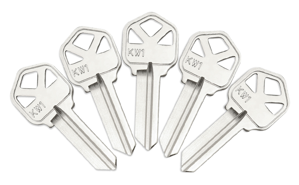 QWORK Blank Key Blanks, Pack of 100 Copper Structures Key for (KW1