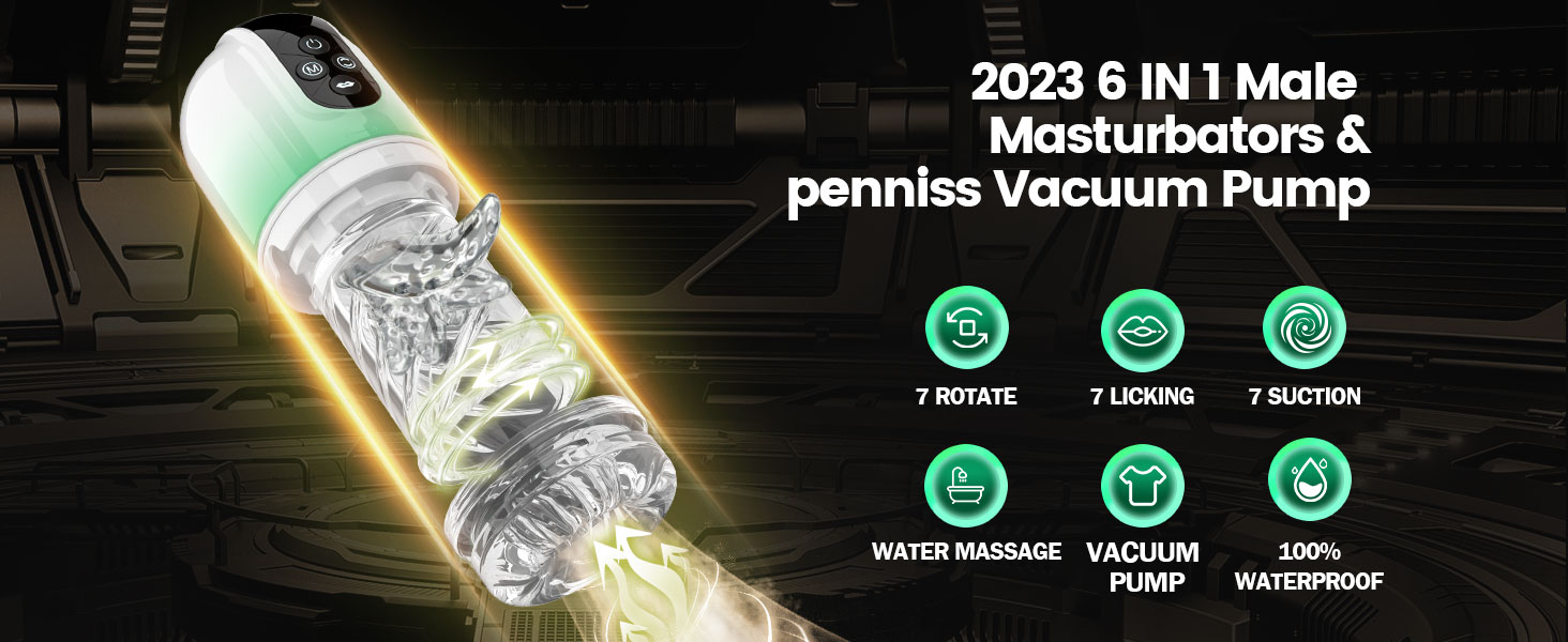 6 in 1 male masturbators penniss vacuum pump