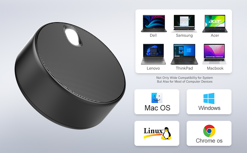 USB Computer Speaker, PC Speakers for Desktop