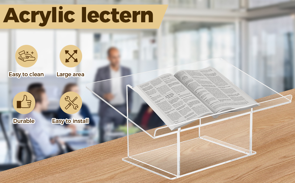 Thickening Acrylic Tabletop Podium