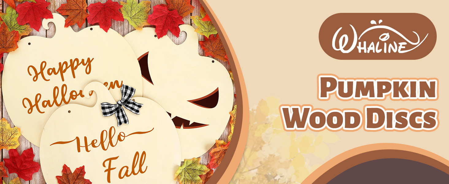 5 Pieces 11.6 Inch Thanksgiving Unfinished Wood Pumpkin Cutout