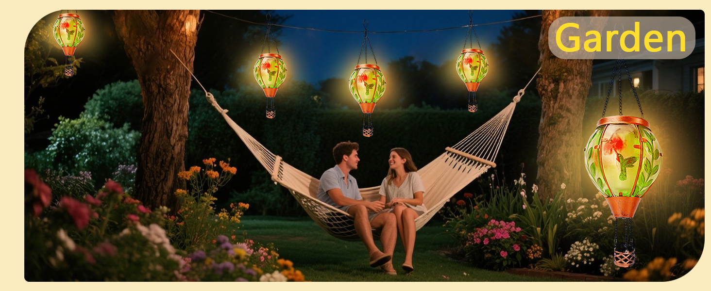 hot air balloon solar light