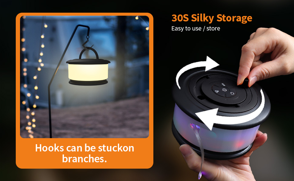 Portable RGB Camping String Lights for Camping