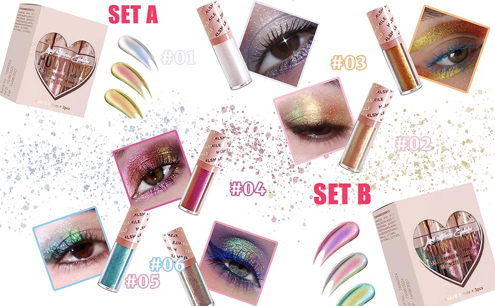 Metallic Liquid Eyeshadow Set