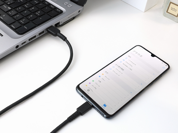 ✾未開封✾USB-A to USB-C 1m×2本　セット　グレー USB-Cケーブル／1m／USB 3.2 Gen 2／10Gbps／Type-C to Type-C