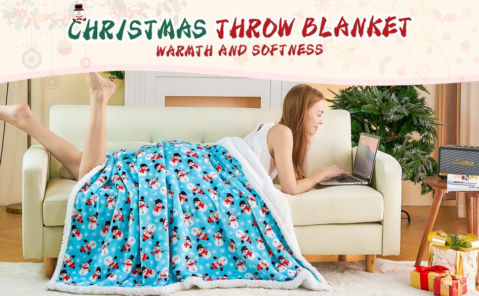 Ramees Christmas Throw Blanket, Christmas Decorations