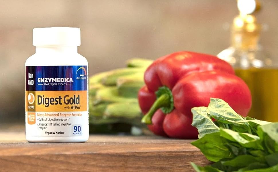 ENZYMEDICA Digest Gold (45 Capsules) Digestive Enzyme Supplement