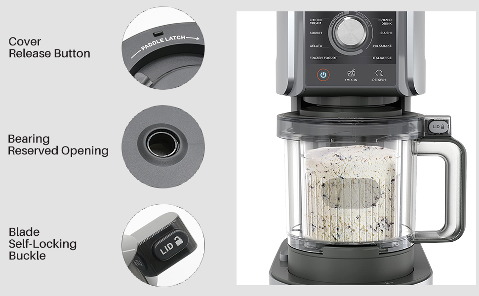 nc501 Outer Bowl Lid with Paddle