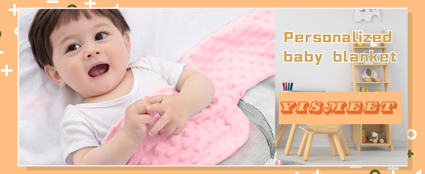 Personalized Baby Blanket for Boys Custom Name Receiving