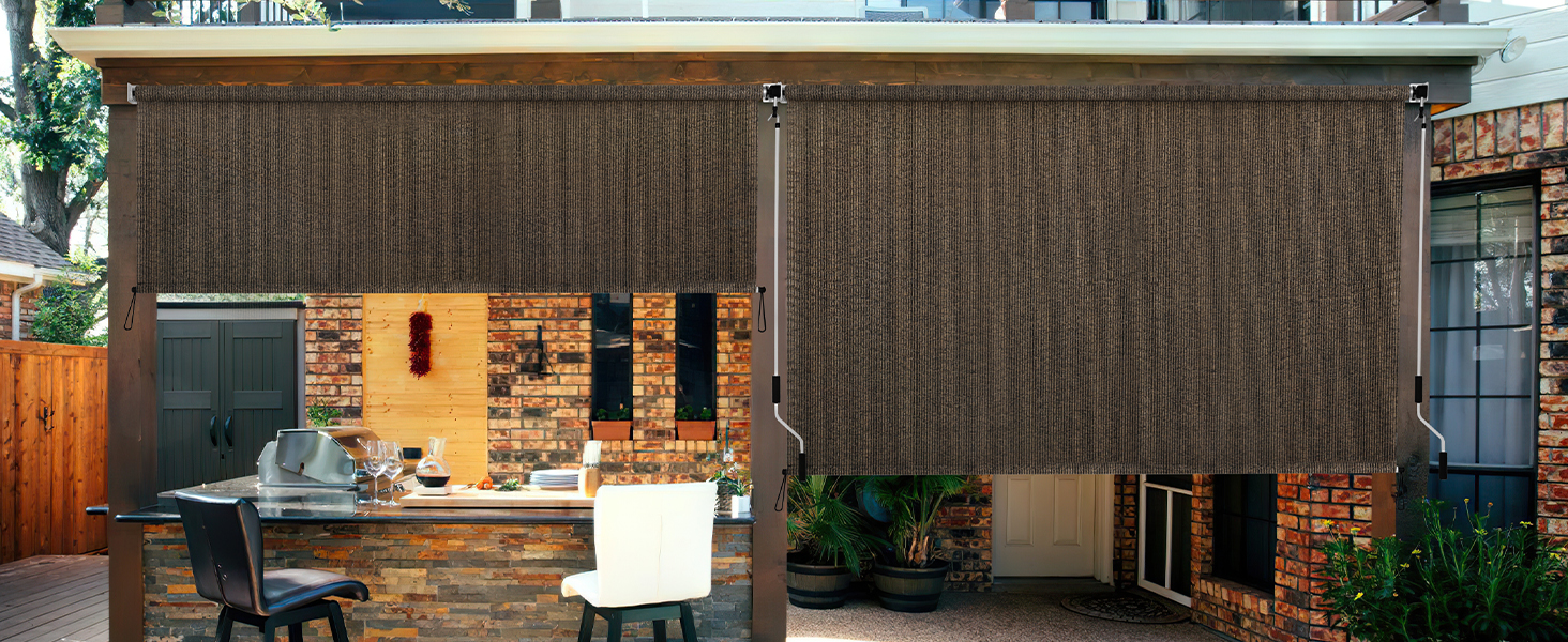 light filtering outdoor sunshades