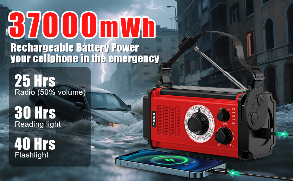 emergency crank radio