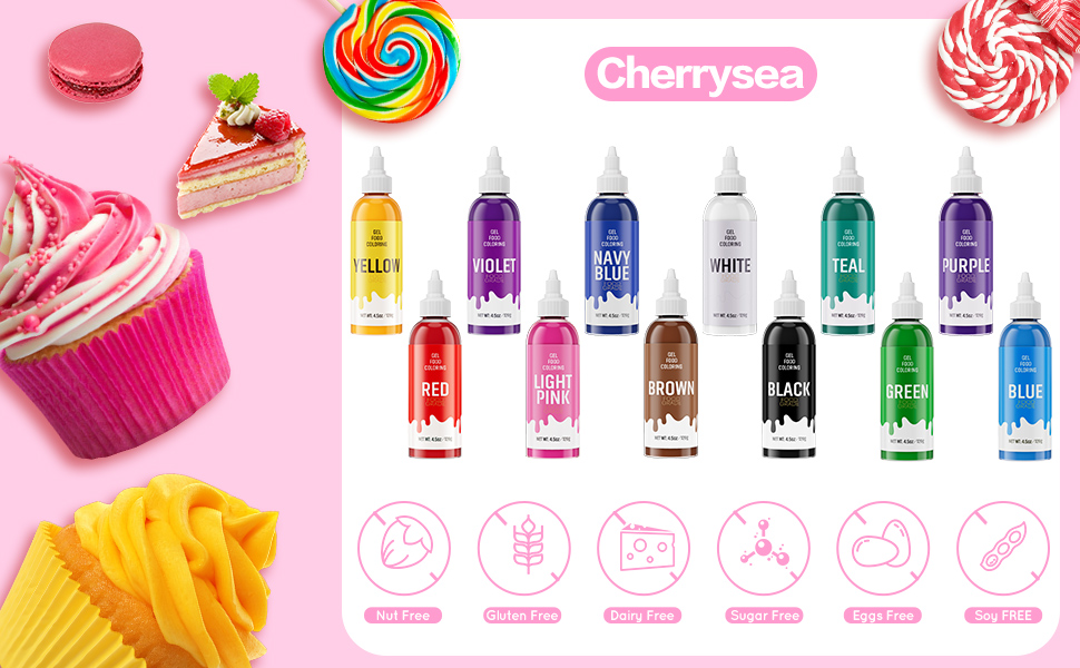 Food Coloring Gel for Baking, 128g Cake Food Coloring High