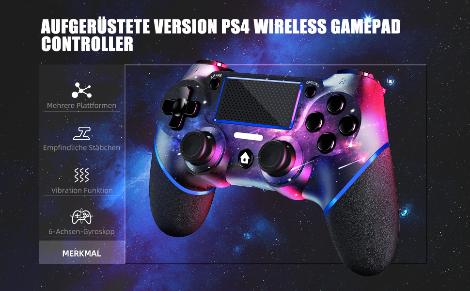 AceGamer Bezprzewodowy kontroler do PS4, Tefelan Game