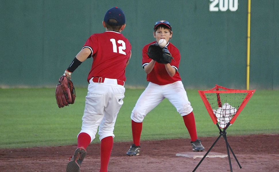 Portable Batting Practice Ball Caddy Stand
