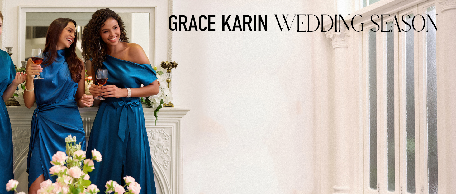 GRACE KARIN Women Sleeveless One Shoulder Dress