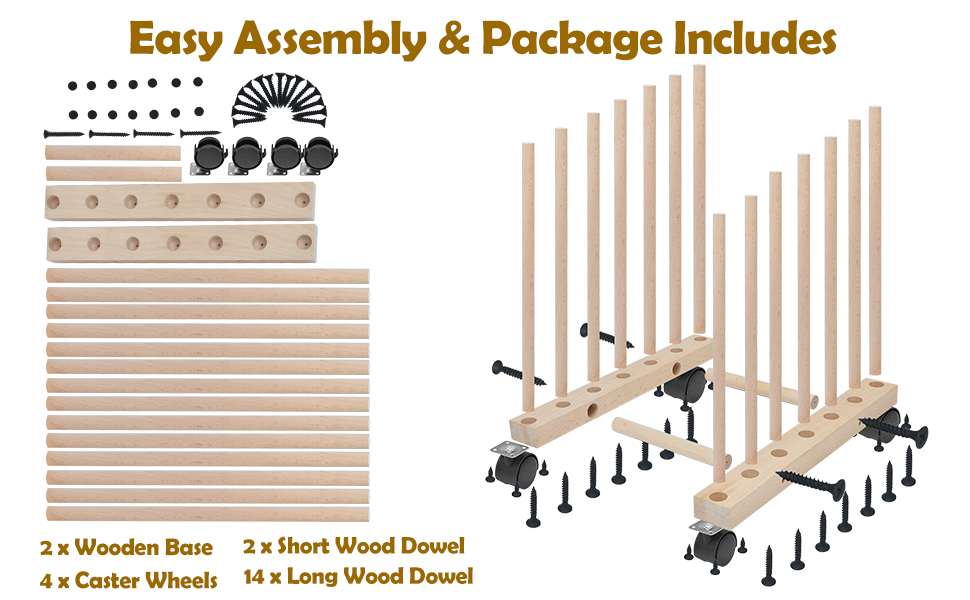 Olasme Art Storage Rack Wooden Art Canvas Boards Drying