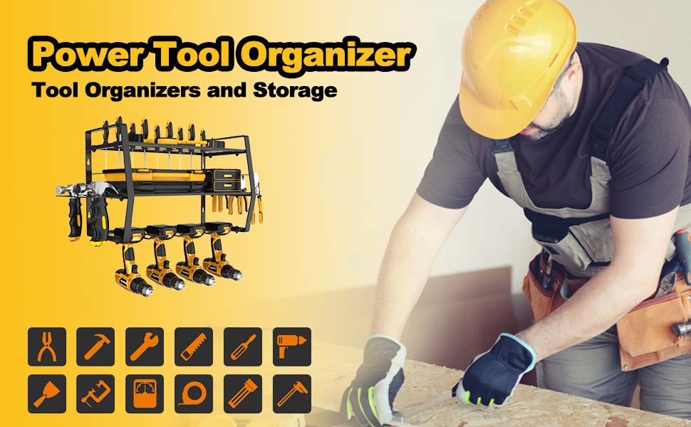 Juquline Tool Organizer Power Tool Organizer, Cordless