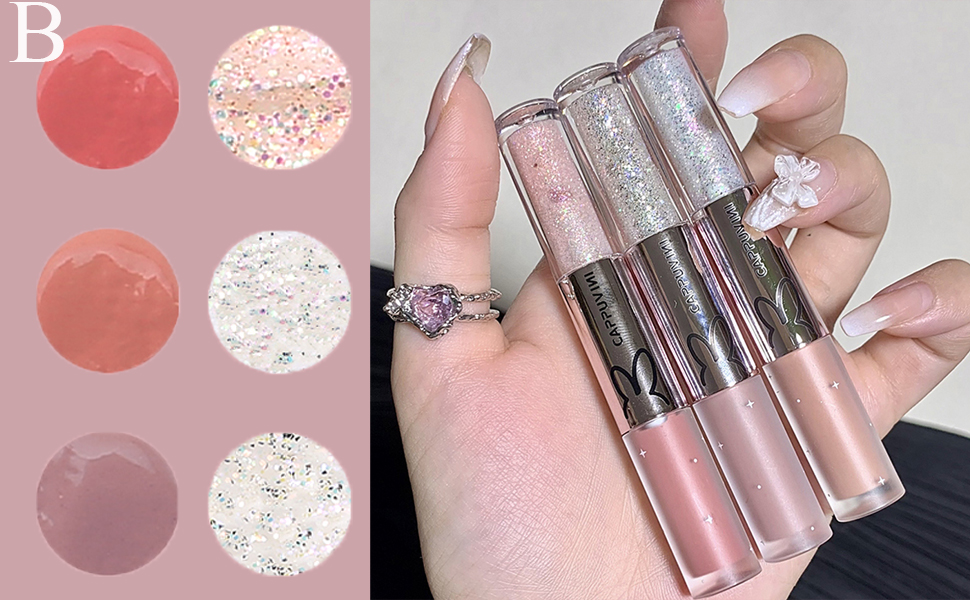 Flu00fcssiger Lidschatten Set (10 Stu00fcck) Hochwertige Farbauswahl