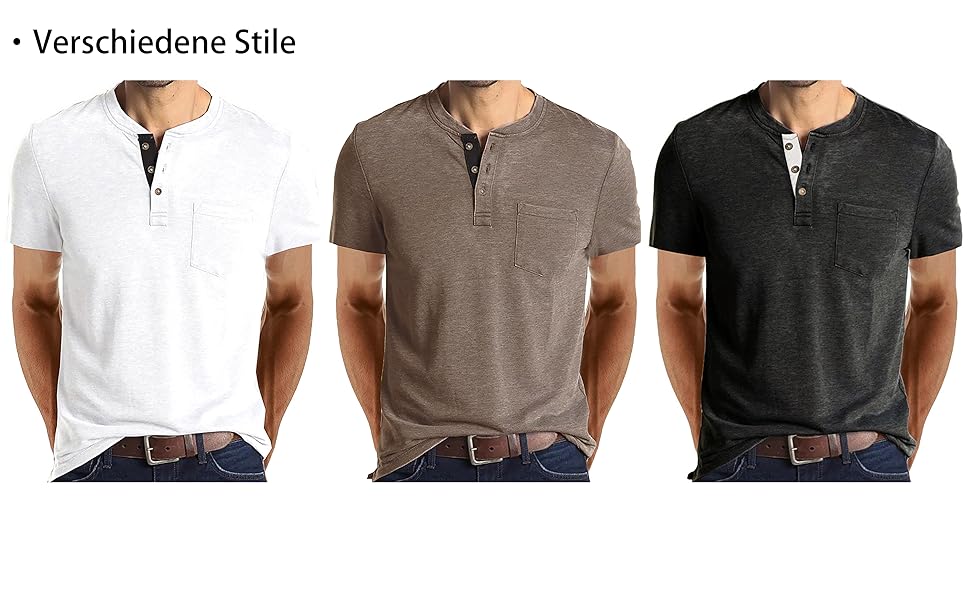 Weiße, braune, schwarze, graue, dunkelgraue Sommer-T-Shirts für Herren