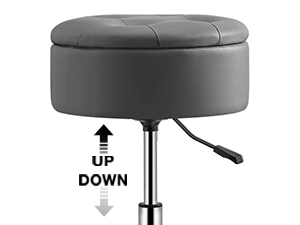 Vanity Stool with Storage