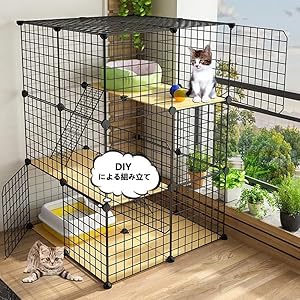 猫　ケージ Amazon.co.jp: JPDODOJP 猫ケージ 4段2列 75*36*145cm 子猫用 猫
