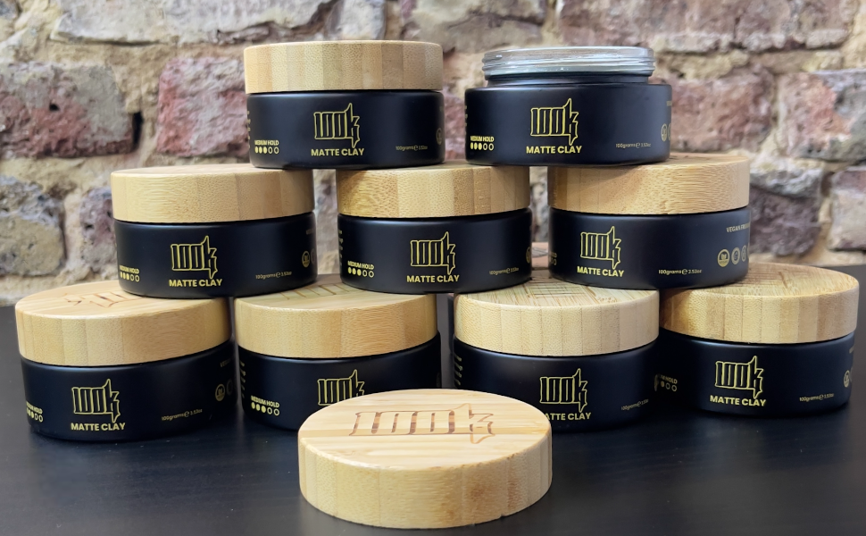 100K Matte Clay, Hair Wax For Men with Medium Hold, Curly Hair Products