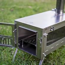 【未使用品】Cooc'n’Escape　チタン製　薪ストーブ Amazon.co.jp: COOK'N'ESCAPE チタン薪ストーブ 折り畳み式 蓋