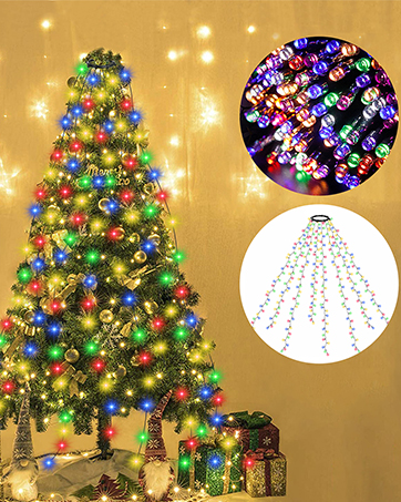 クリスマスツリー　イルミネーション　Christmas tree ライト付き クリスマスツリー クリスマス 雪 北欧風 高級 ツリー