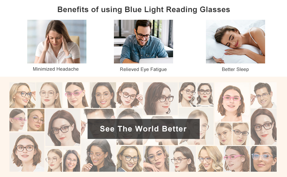 blue light glasses phone TV computer glases eye reading glasses well sleep minimize eye fatigue
