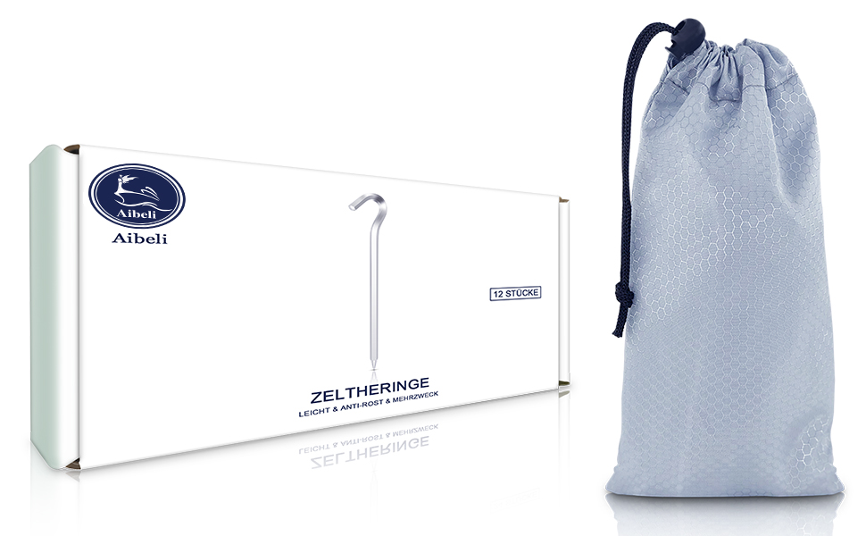 12 Pièces [ Dureté améliorée ] Piquets de Tente Aluminium Aérospatial