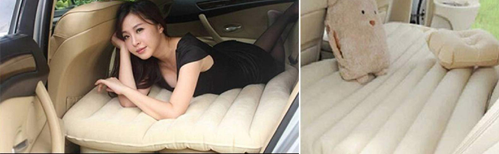 Car Accessories Car Travel Inflatable Black Color Car Bed Mattress , SPN-RECPP