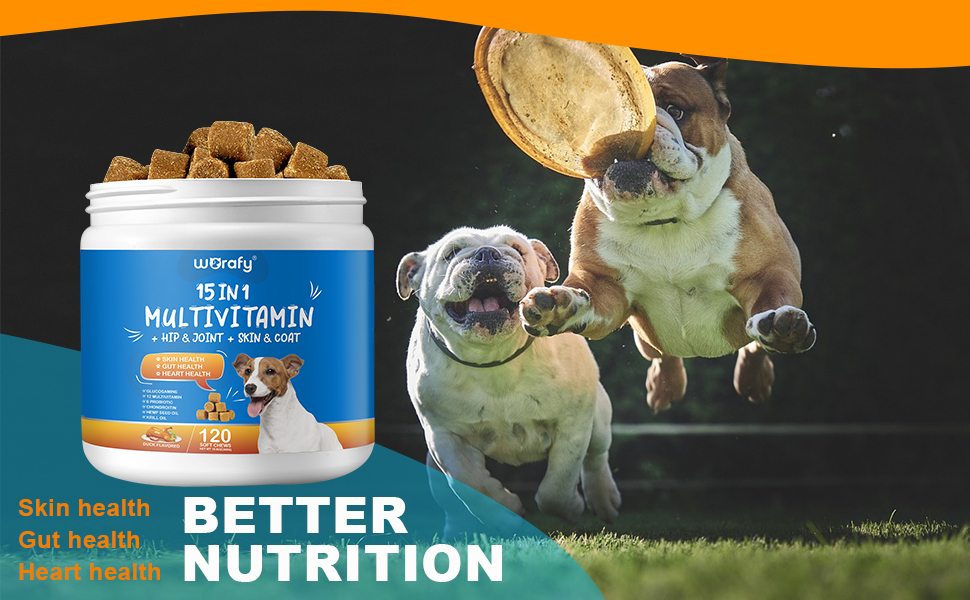 Glucosamine Treats for Dogs 120 Soft Chews Duck Flavor Chondroitin