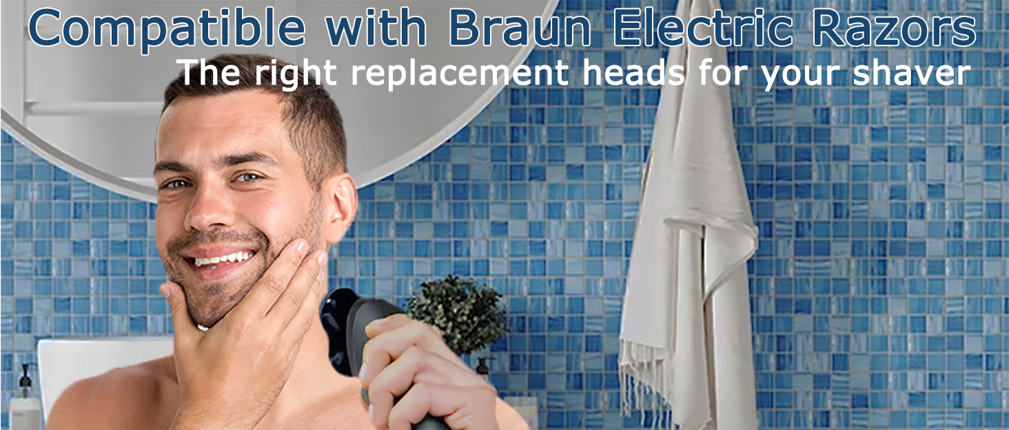 21B Replacement Shaver Foil and Compatible with Braun S3