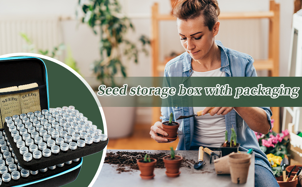 240 Slots Seed Storage Organizer with 30 Envelopes Portable